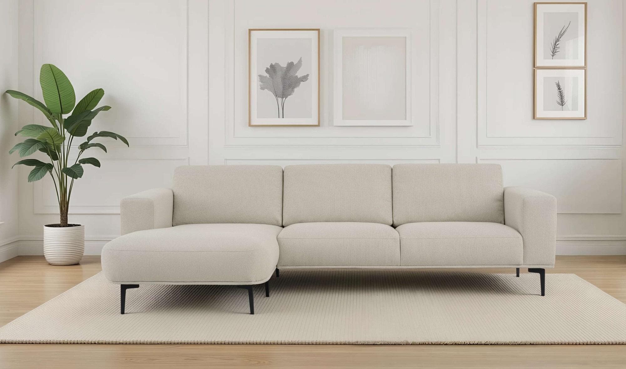 OTTO HOME Ecksofa Lillith 289 cm L-Form Sand