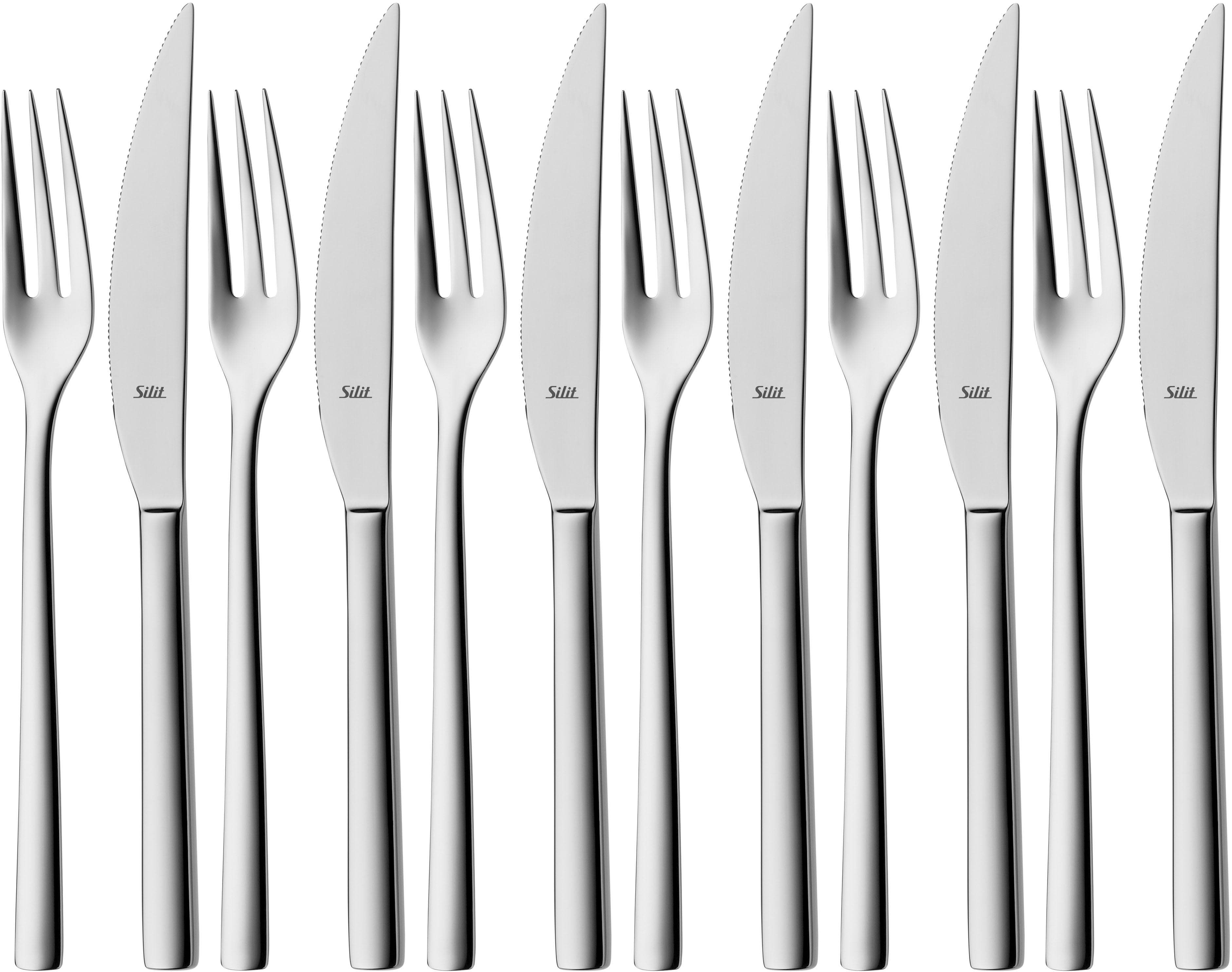 Steakbesteck Silit Trend 12-tlg. Edelstahl 18/10 Crominox