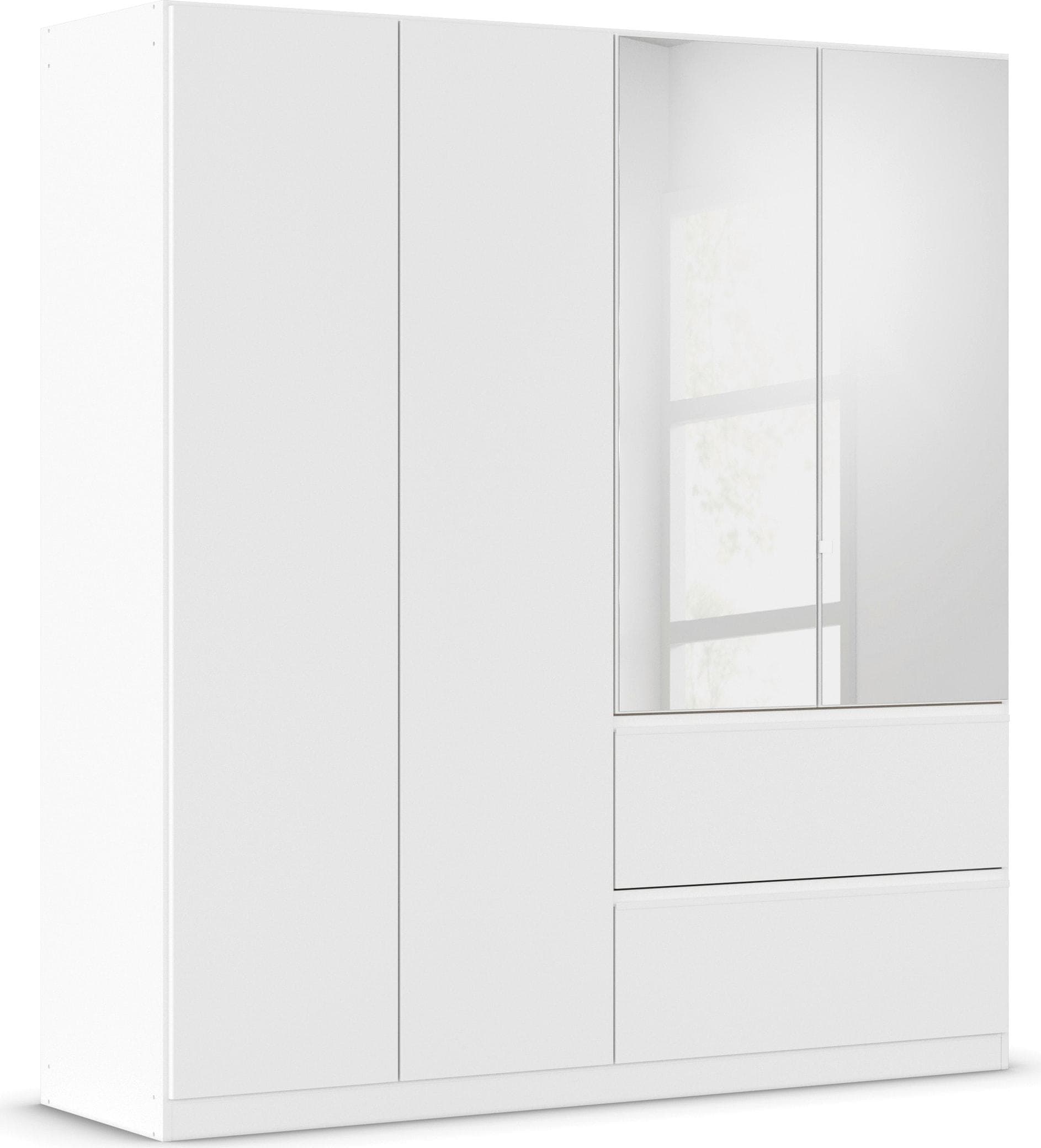 Rauch JOEL Drehtürenschrank Alpinweiß mit Schubladen