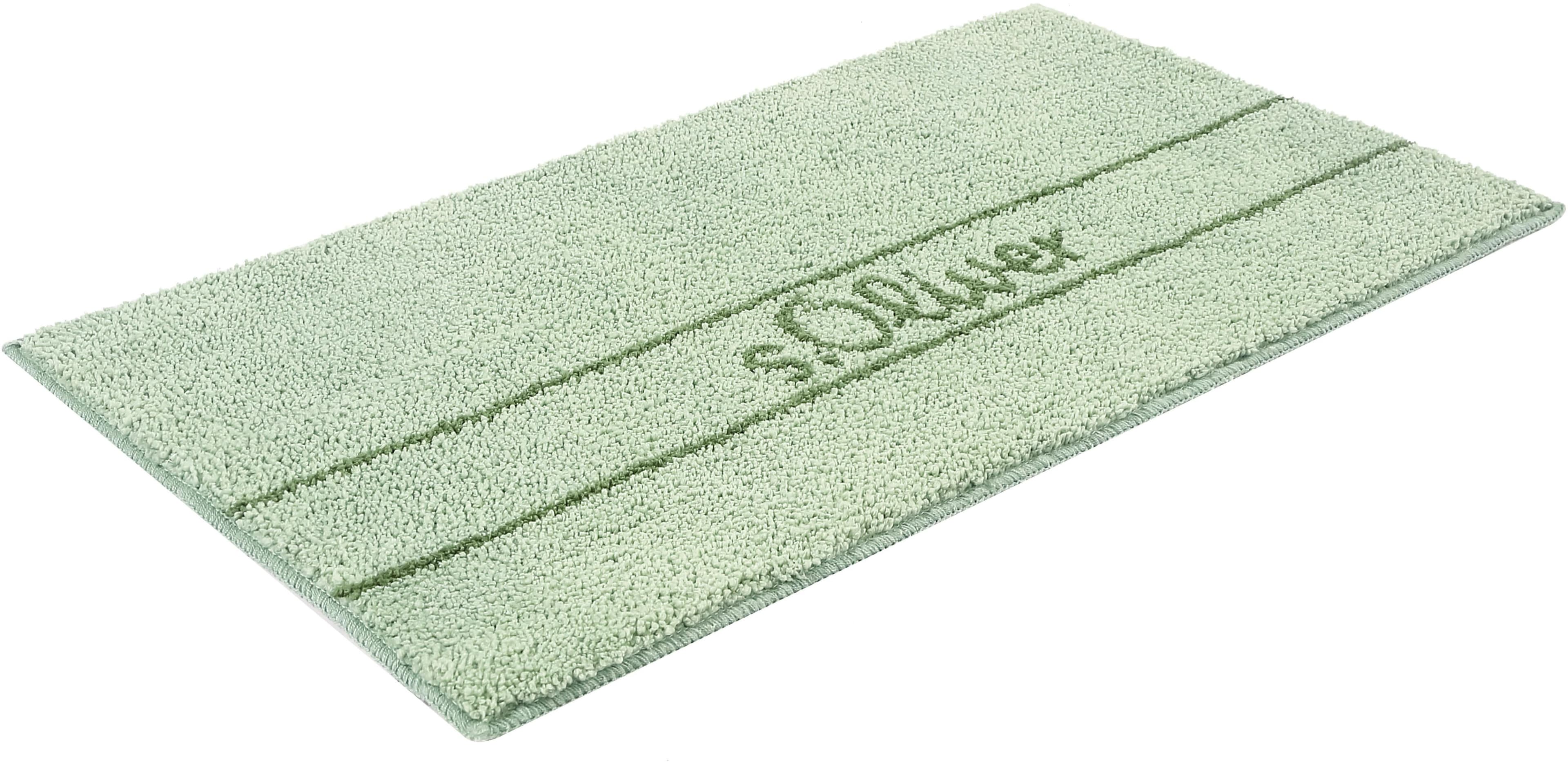 Badematte S.OLIVER Allie Badvorleger Badezimmer Teppich Duschvorleger Hellgrün