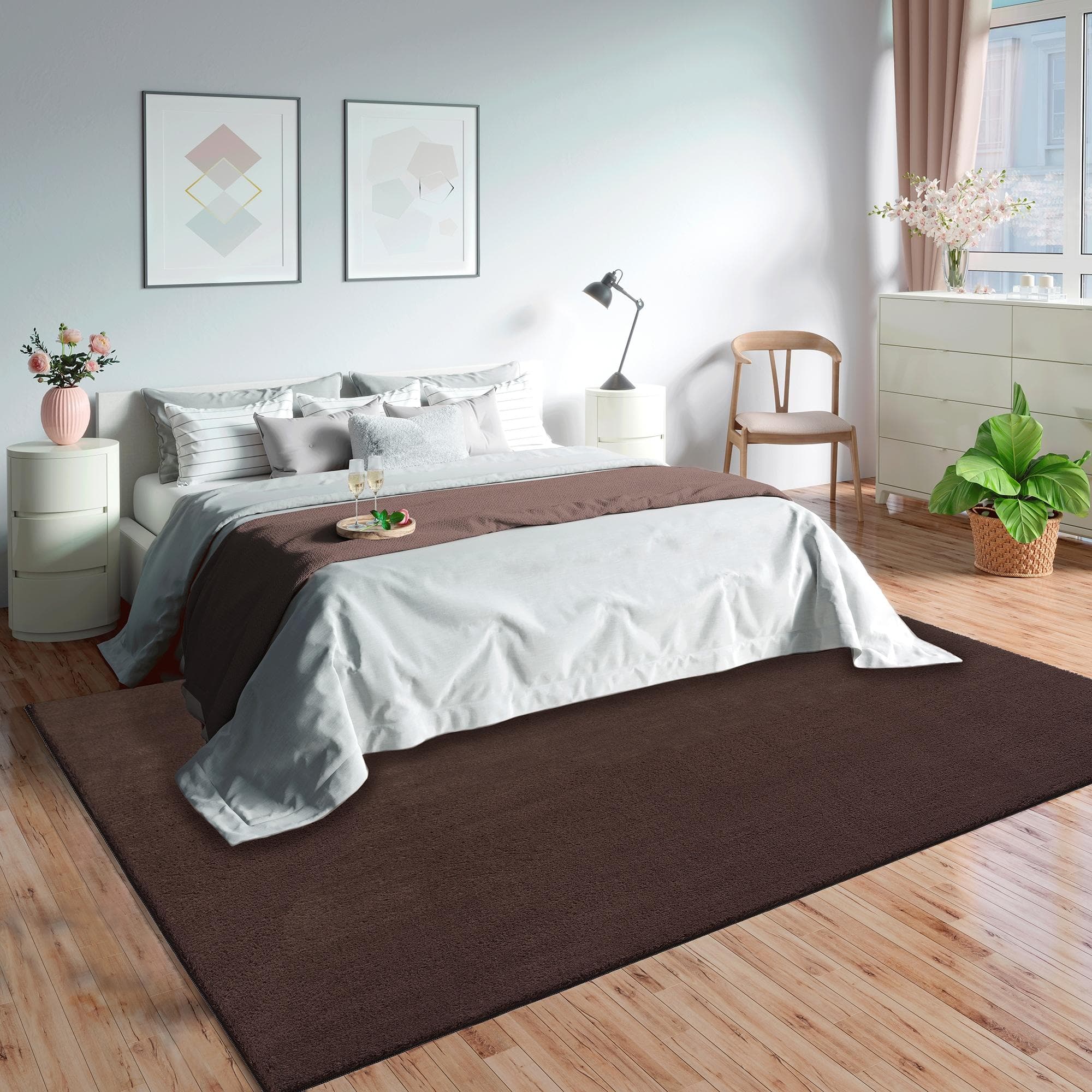 MERINOS Kunstfellteppich Loft 37 Braun Fell Haptik