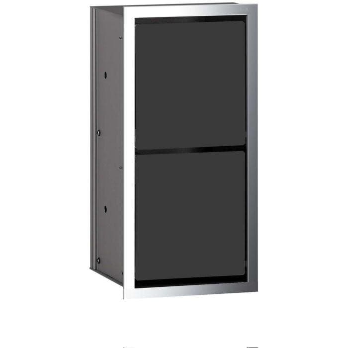 Emco 972527921 WC-Papier-Modul Unterputzmodell 344mm Chrom/Schwarz