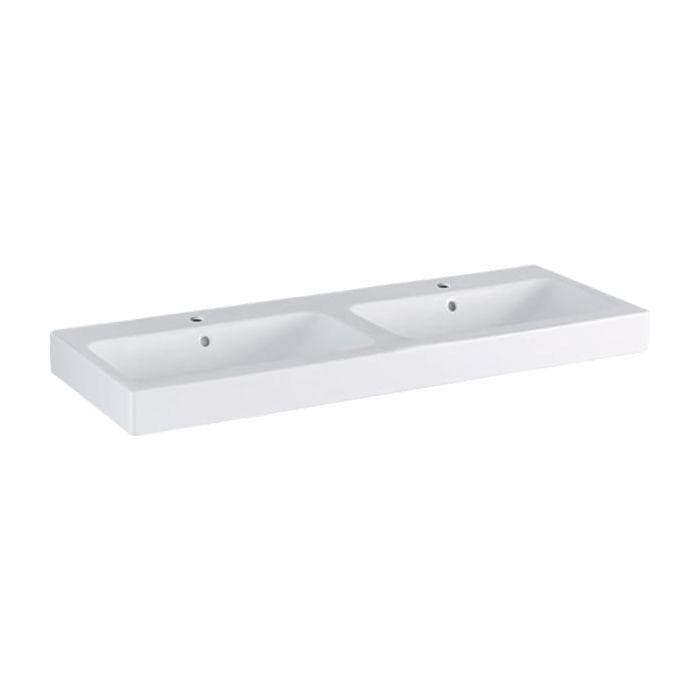 Geberit iCon Doppelwaschtisch 120x48,5 cm Weiß