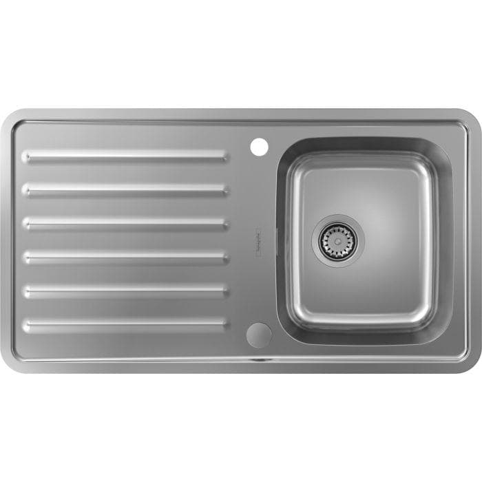 Hansgrohe Einbauspüle 43337800 Edelstahl mit Abtropffläche