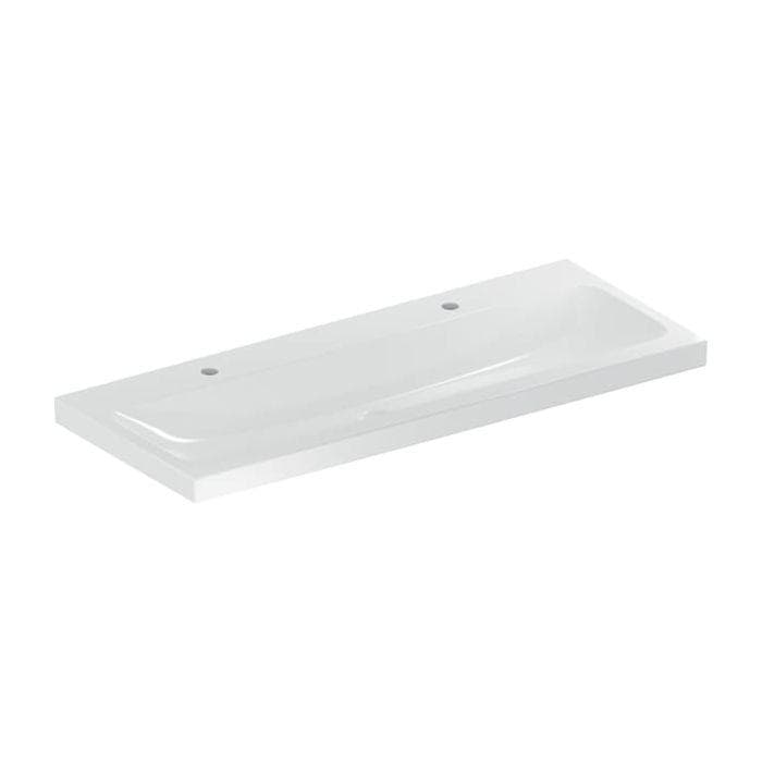 Geberit iCon light Waschtisch 120x48 cm Hahnloch rechts/links ohne Überlauf weiß