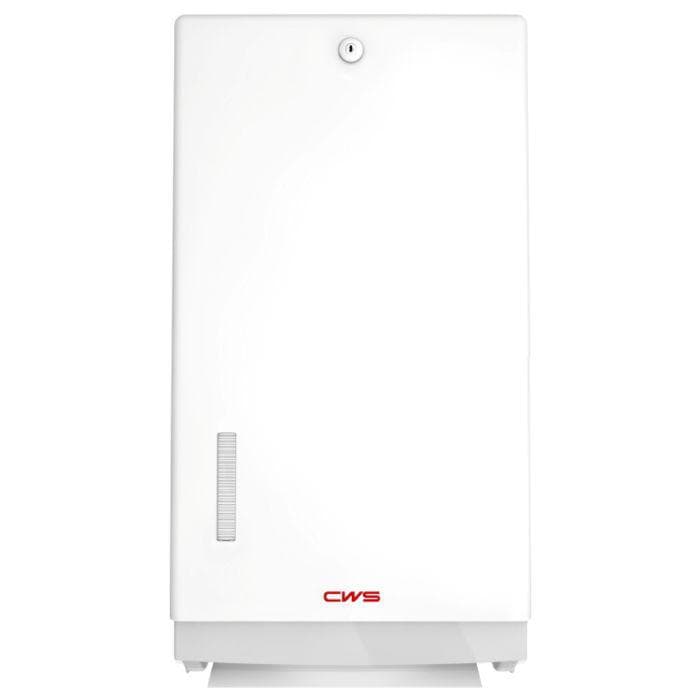 CWS Faltpapierspender Universal Weiß Kunststoff mit Schloss