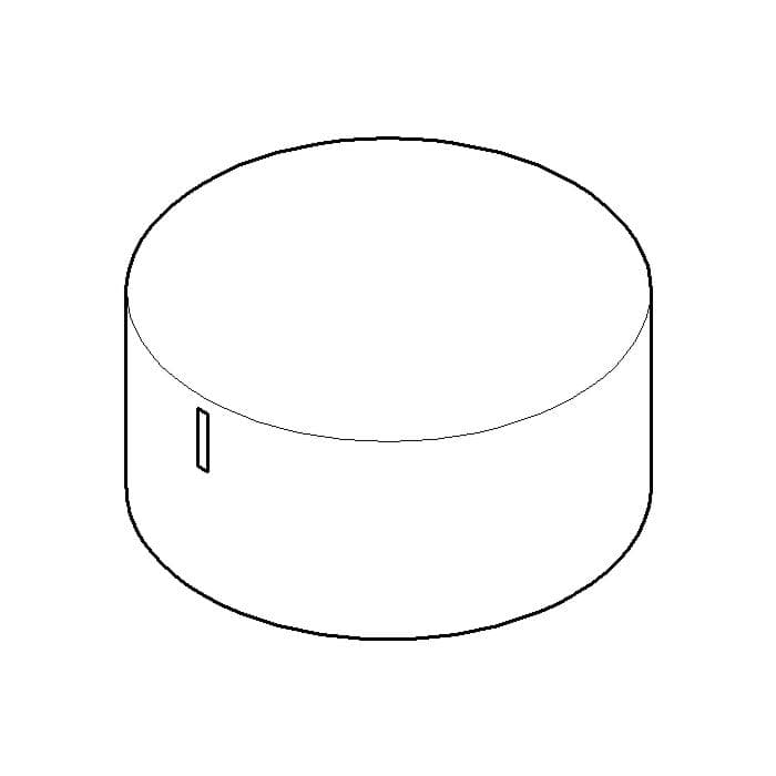 Dornbracht Griff 092074005-08 60 x 29 mm Platin