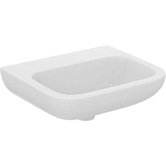 Ideal Standard Contour 21 Handwaschbecken S241301 ohne Hahnloch/Überlauf, 50 x 42 cm, weiß
