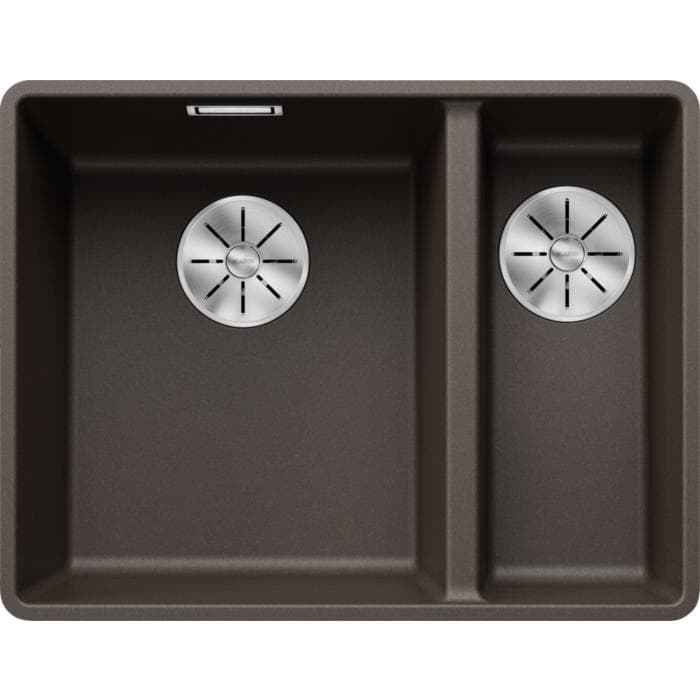 Blanco Subline 340/160-f Spüle 55,2x42,7cm PuraDur Cafe links für Unterbau