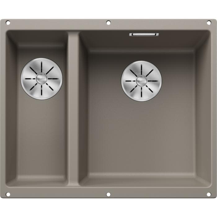 Blanco Subline 340/160-u Spüle 523565 55,5x46cm PuraDur tartufo rechts Unterbau