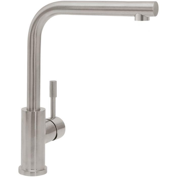 Villeroy und Boch Küchenarmatur Modern Steel 966811LE ND, 5 l/min, flexible Anschlussschläuche, Edelstahl massiv, poliert