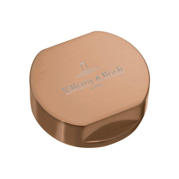 Villeroy und Boch Abdeckkappe 94052604 Bronze Edelstahl massiv rund für Einzeldrehgriff