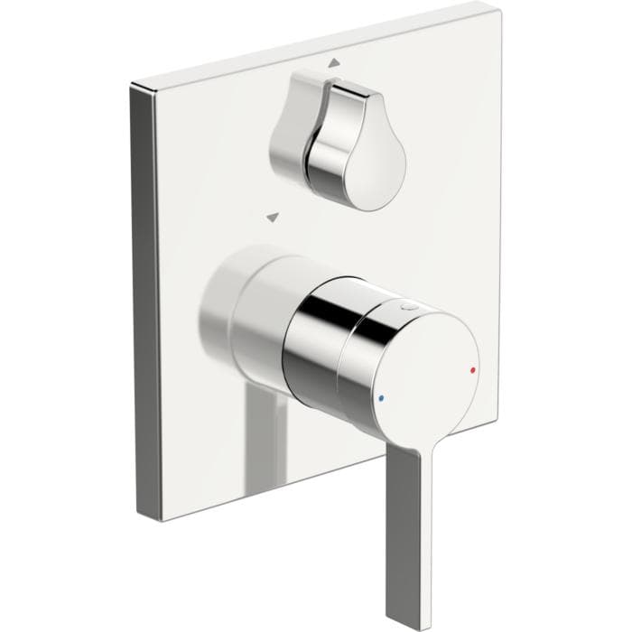 Hansa Wannenarmatur Hansaloft 87603003 Hansabluebox Eckige Rosette Chrom