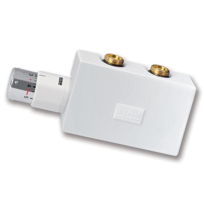 BEMM M-Ventil Puroline Durchgang DN 15 x 50 mm Thermostat Puro Weiß