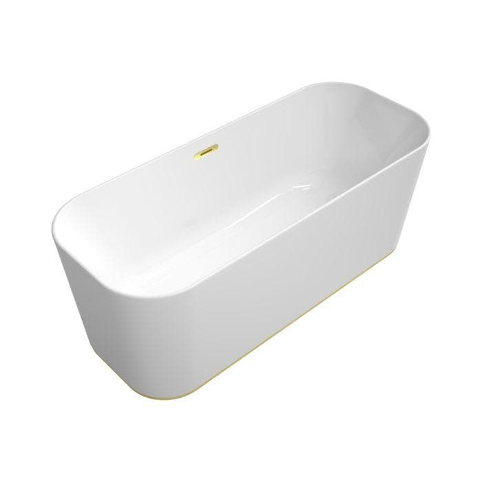Villeroy & Boch Finion Freistehende Badewanne 170x70cm Weiß Gold