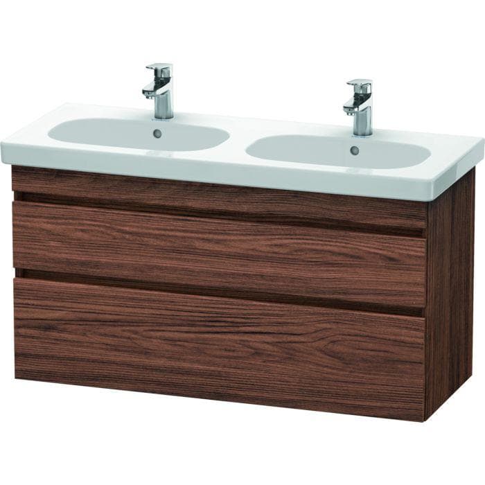 Duravit DuraStyle Waschtisch-Unterschrank DS648602121 115 x 45,3 cm Nussbaum Dunkel 2 Schubkästen Wandhängend
