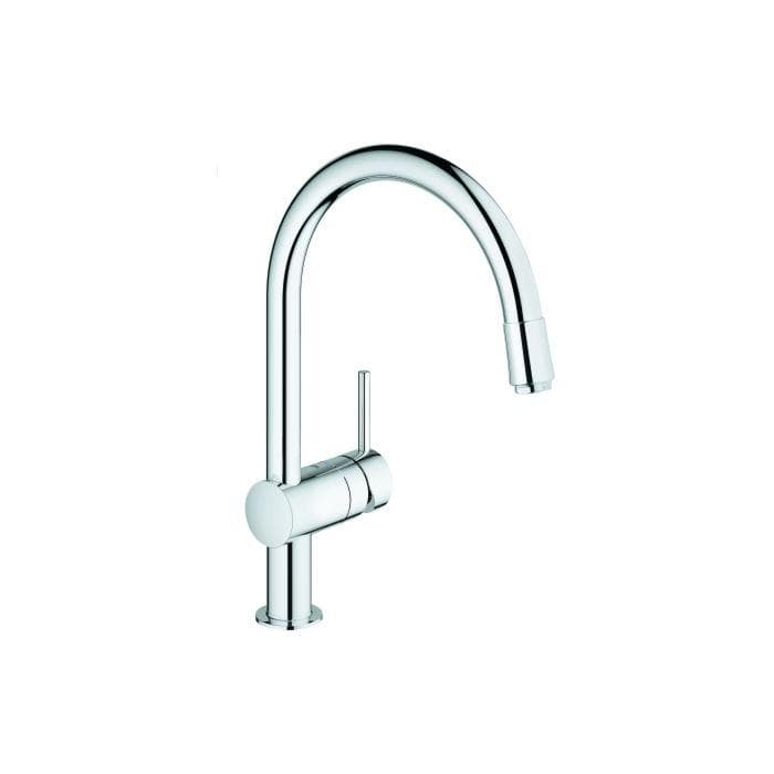 Grohe Minta Küchenarmatur 32918000 Chrom Ausziehbarer Mousseurauslauf