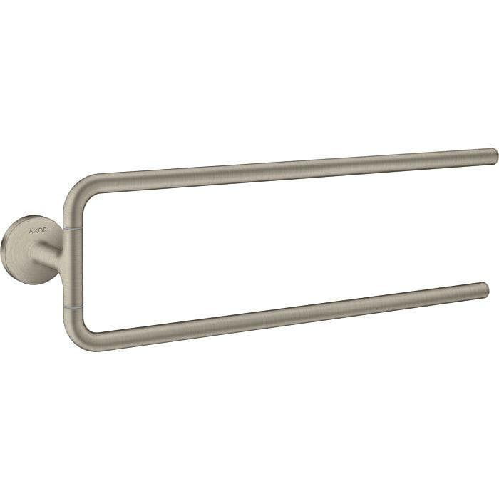 Hansgrohe Axor Universal Circular Zweiarmiger Handtuchhalter in Brushed Nickel