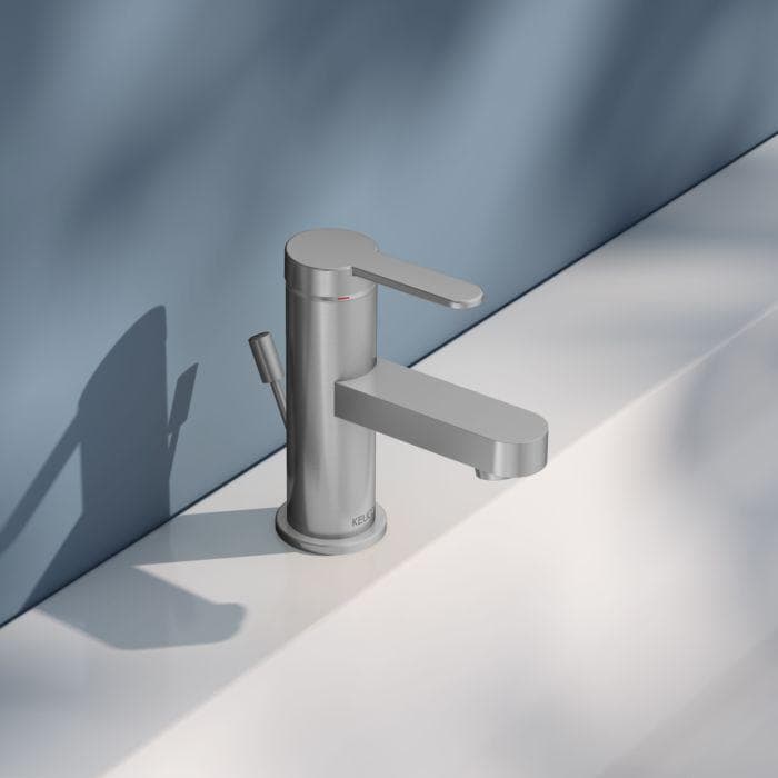 KEUCO IXMO Flat Einhebel-Waschtischmischer 59504213000 Edelstahl-Finish