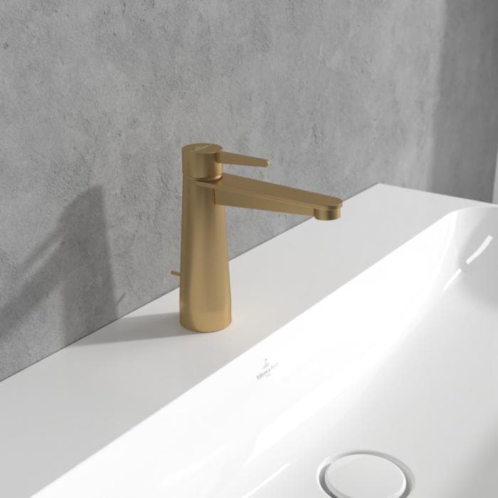 Villeroy und Boch Conum Einhebel-Waschtischarmatur TVW12700300076 brushed gold
