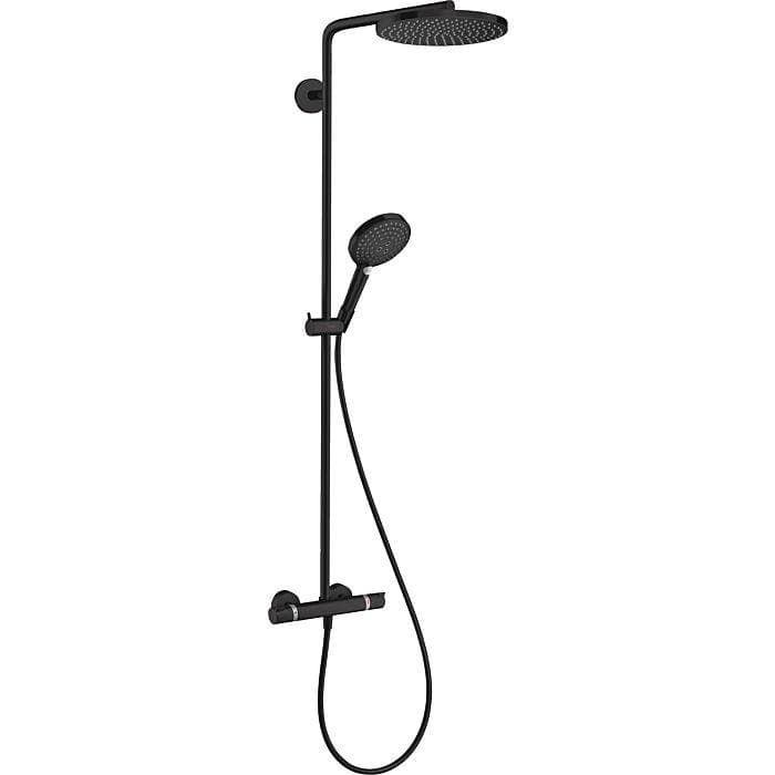 Hansgrohe Raindance S Duschsystem 28823670 PowderRain EcoSmart 8 l/min Schwarz Matt