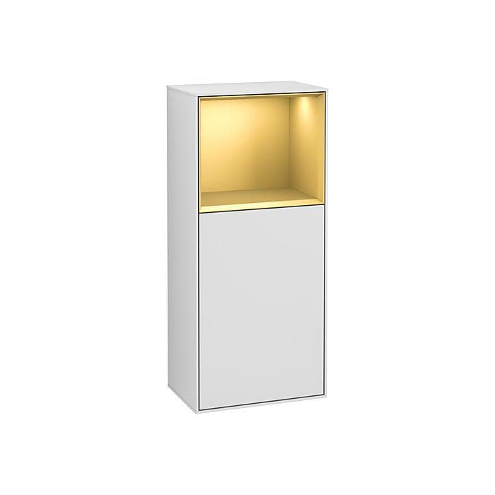 Villeroy und Boch Finion Seitenschrank Gold matt White matt lacquer LED-Beleuchtung
