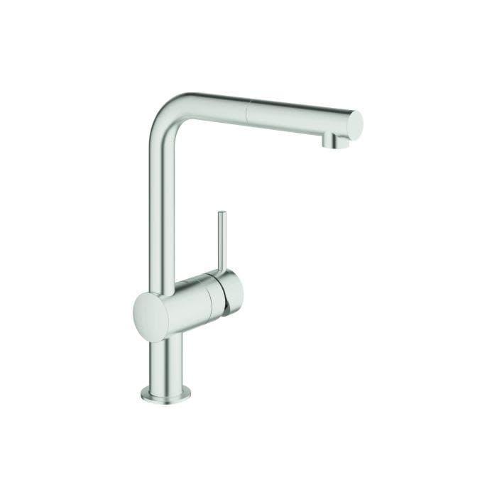 Grohe Küchenarmatur Minta Einhand-Spültischbatterie Messing Ausziehbar