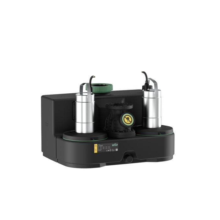 Wilo DrainLift SANI Doppelpumpen-Hebeanlage 2549907 12M/1, Schutzkontaktstecker, 230 V