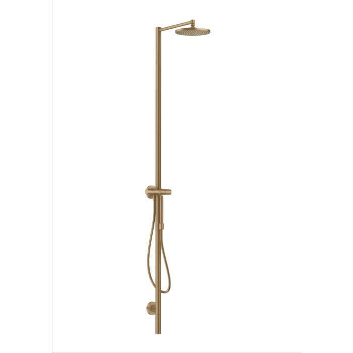 Hansgrohe Axor Starck Duschsäule 12670140 mit Kopfbrause, Handbrause, gebürstetes Bronze