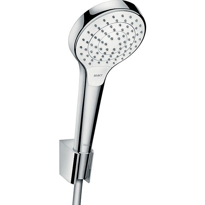 hansgrohe Croma Select S Vario Wannenset 26421400 Weiss-Chrom 125 cm Schlauch Isiflex
