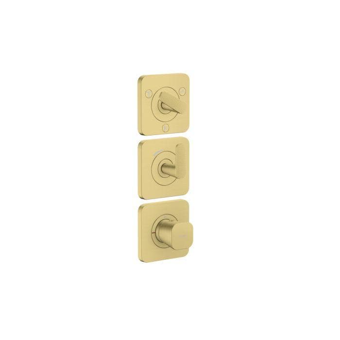 Hansgrohe Axor Citterio C Thermostatmodul 380/120 Brushed Brass Unterputz