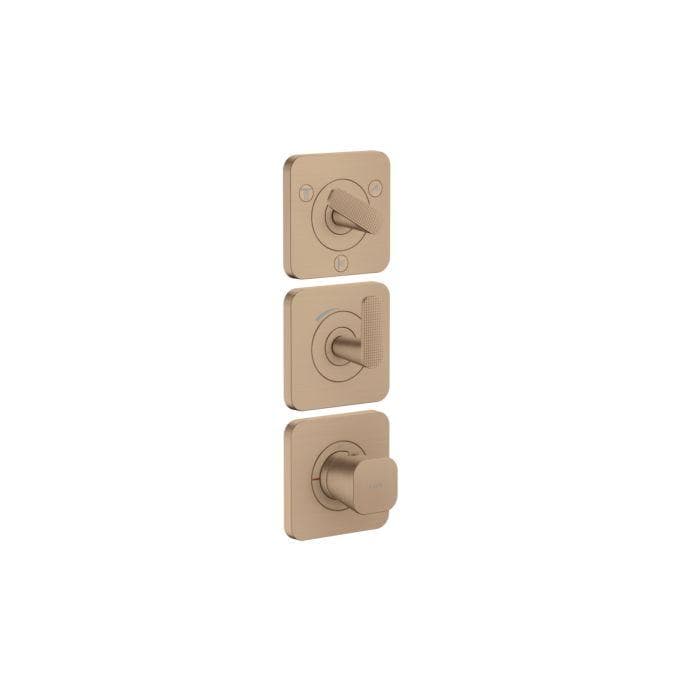 Hansgrohe Axor Citterio C Thermostatmodul 380/120 Brushed Red Gold Unterputz