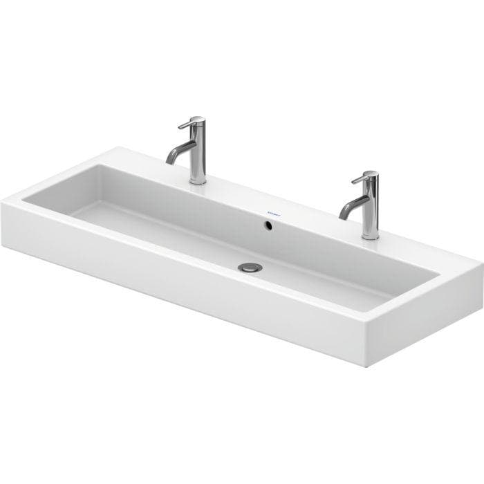 Duravit Vero Waschtisch 120 x 47 cm Weiß 2 Hahnlöcher