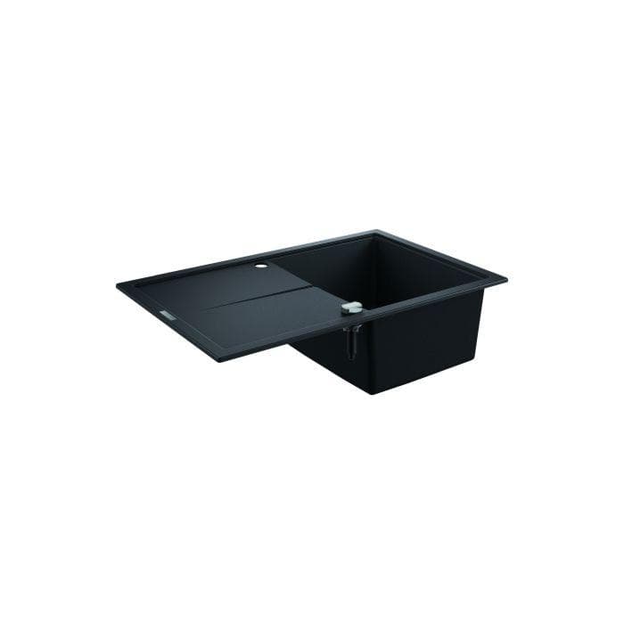 Grohe K400 Komposit-Einbauspüle 780x500mm 1 Becken Granit Schwarz