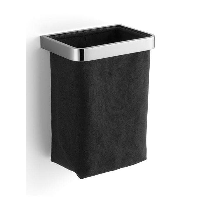 Giese Gästehandtuchkorb 4050002 Chrom Stoffeinsatz Schwarz