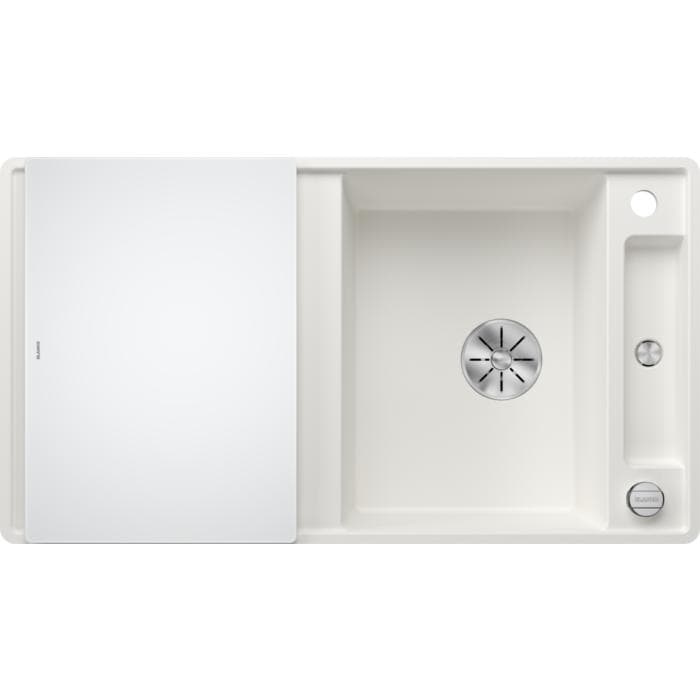 Moderne Küchenspüle aus Verbundwerkstoff SILGRANIT in Weiß