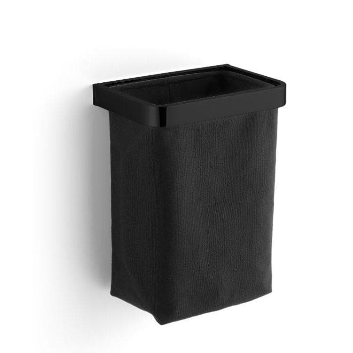 Giese Gästehandtuchkorb 40500-14 Schwarz mit Stoffeinsatz