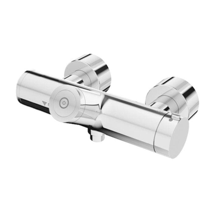 Schell Vitus Vorwand-Duscharmatur CVD Batteriebetrieb Mischwasser Verchromt