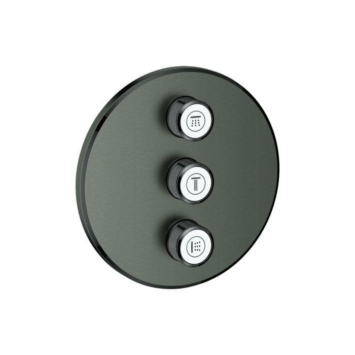 Grohe Fertigset Grohtherm Smartcontrol hd graph. geb., rund, UP-Ventil 3-fach