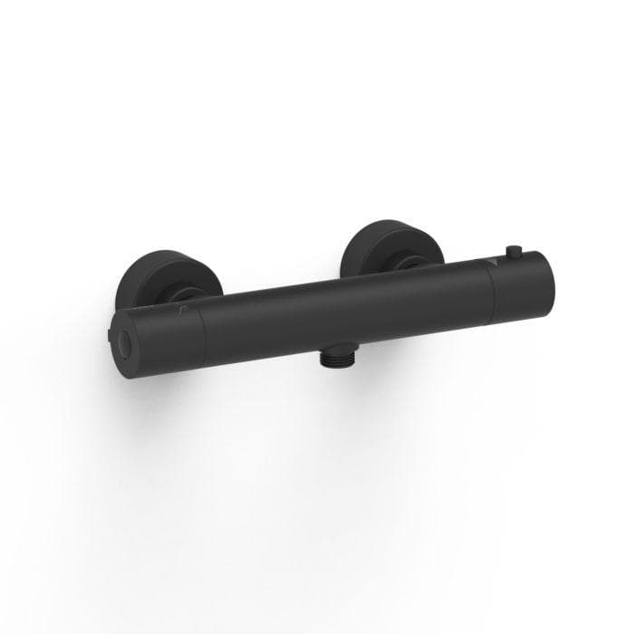 Tres Base Plus Thermostat-Duscharmatur 21616401NM Aufputz Schwarz Matt