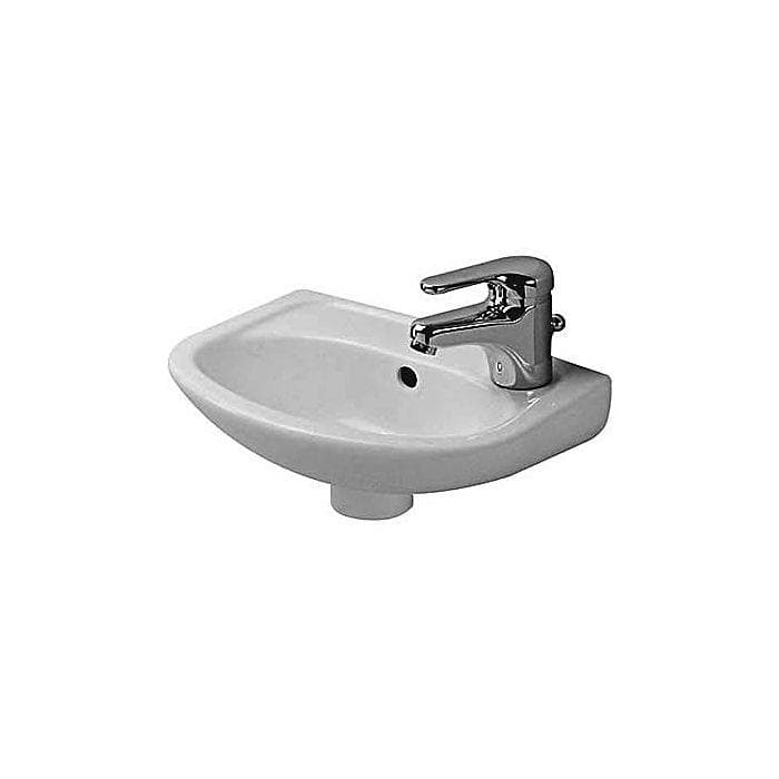 Duravit Design Classics Handwaschbecken Duraplus Compact 36,5 x 26,5 cm Weiß Hochglanz