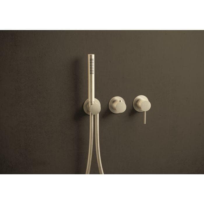 Herzbach MODUL7 Hebelmischer-Fertigset 2/3 Verbraucher Brass Steel