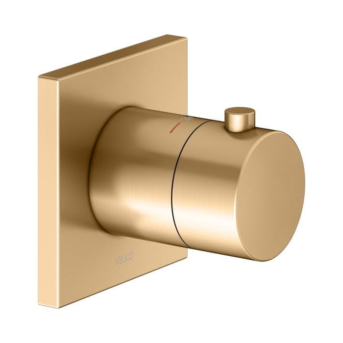KEUCO IXMO Unterputz-Thermostat-Armatur Messing gebürstet