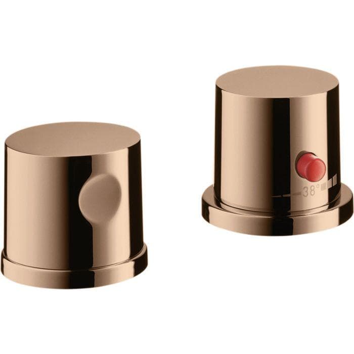 Hansgrohe Axor Uno 2-Loch-Wannenrandarmatur mit Thermostat Polished Red Gold