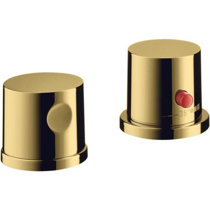 hansgrohe Axor Uno 2-Loch-Wannenrandarmatur mit Thermostat Gold
