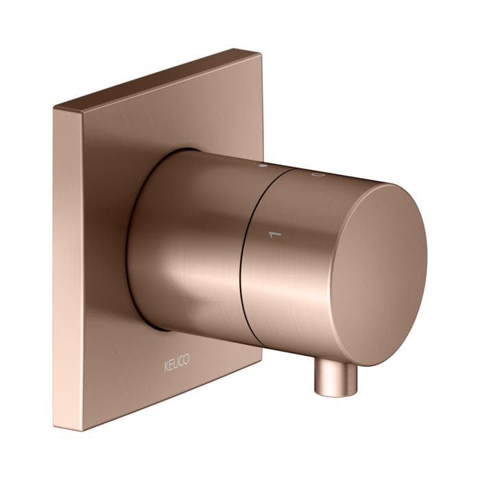 KEUCO IXMO Unterputz-3-Wege-Ab- und Umstellventil Rotgold