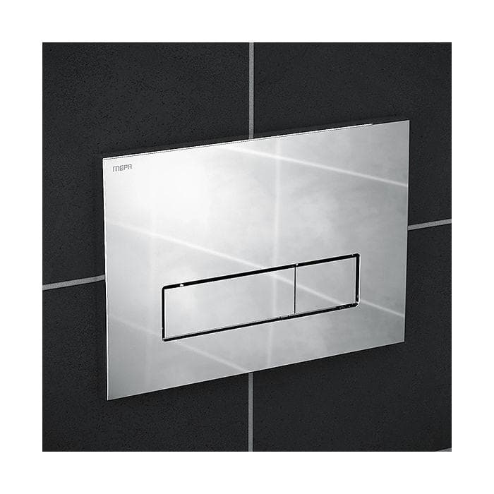 Mepa Orbit Betätigungsplatte 421810 glanz chrom, 2-Mengenspülung