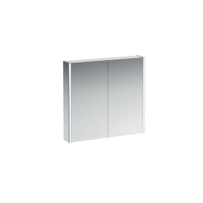 LAUFEN Frame 25 LED-Spiegelschrank 80 cm 2 Türen Weiß