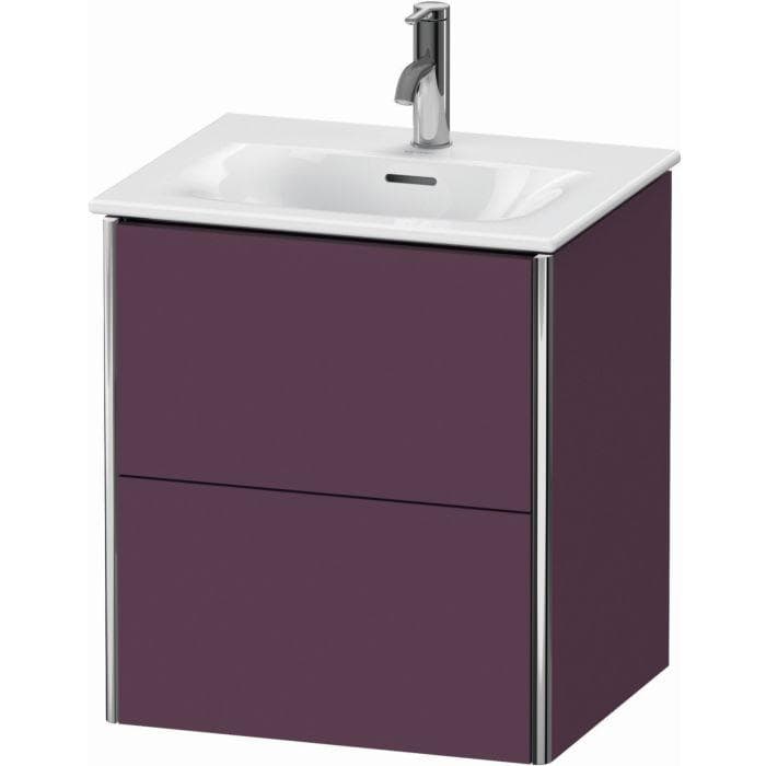 Duravit XSquare Waschtisch-Unterschrank Aubergine Seidenmatt