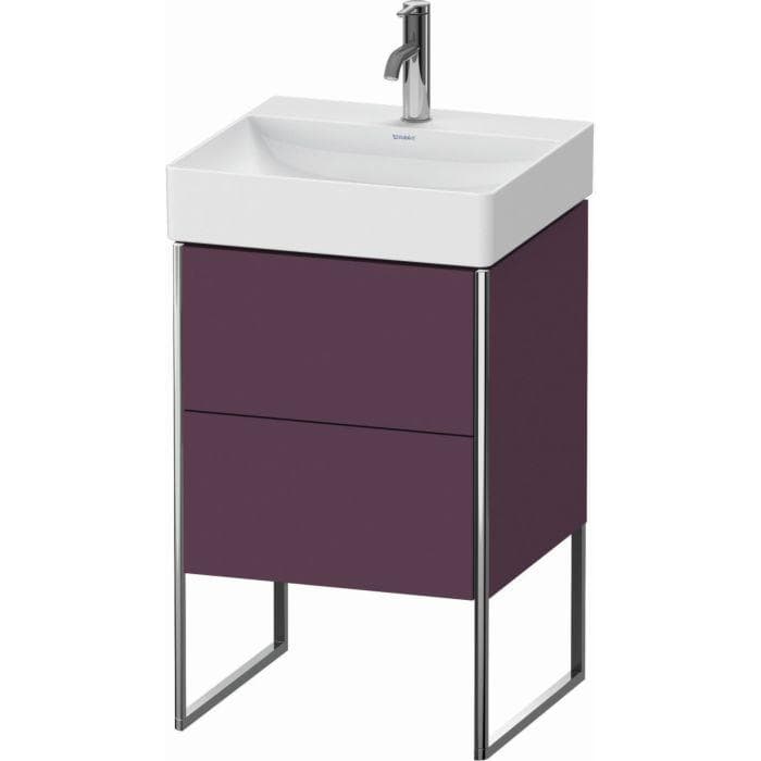 Duravit XSquare Waschtisch-Unterschrank Aubergine Seidenmatt